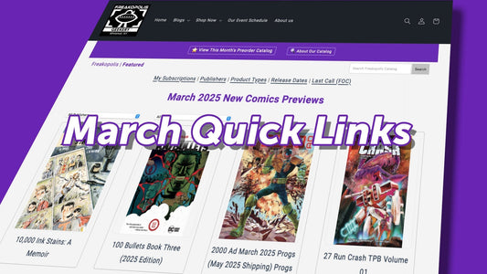 March Comics Catalog Quick Links