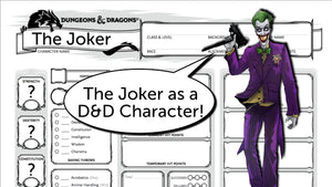 Building The Joker as a Dungeons and Dragons Character