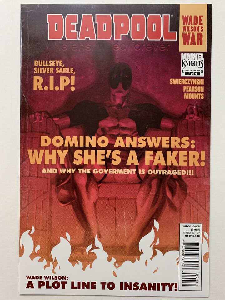 Deadpool Wade Wilson's War Issues #1-4 COMPLETE (2010)