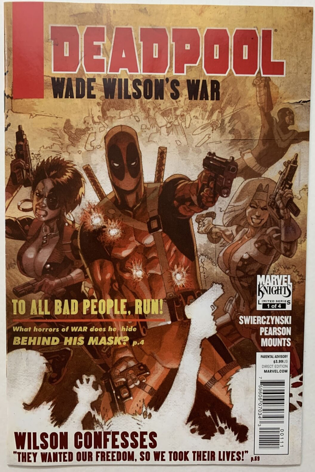 Deadpool Wade Wilson's War Issues #1-4 COMPLETE (2010)