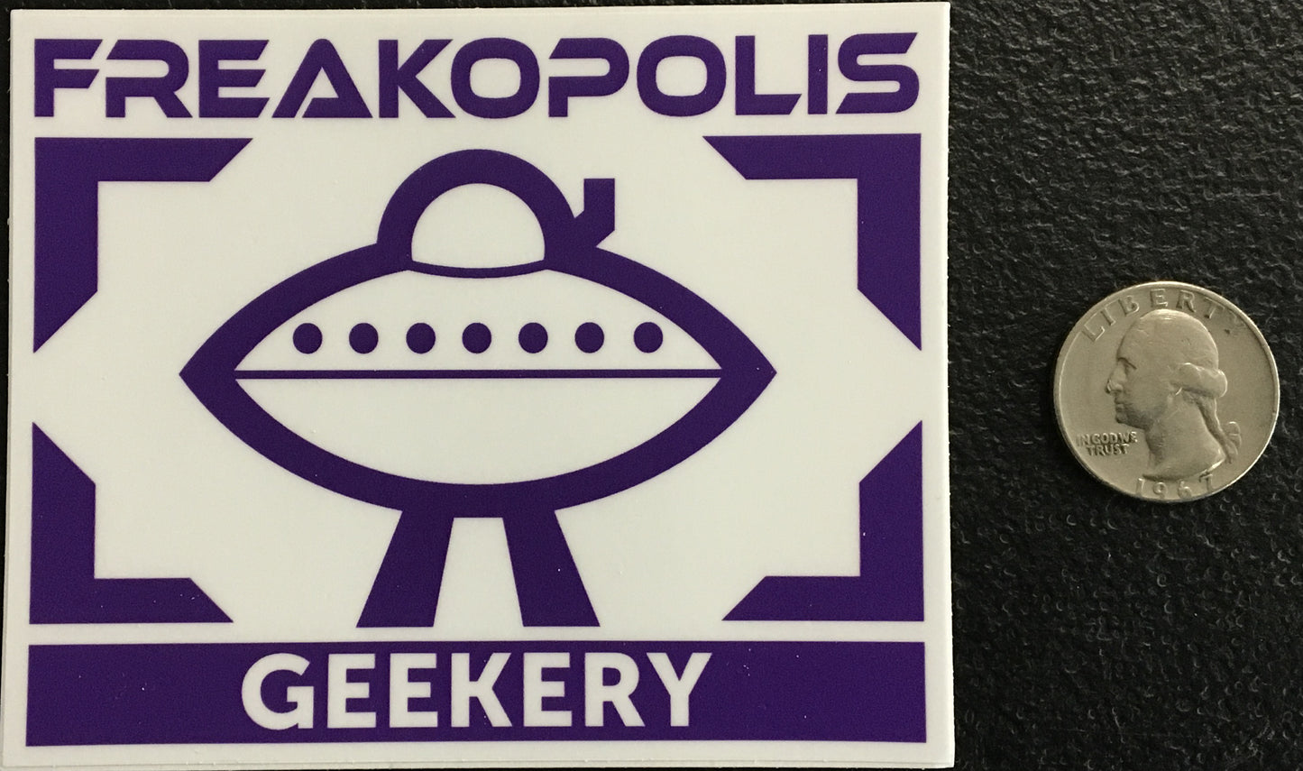 Freakopolis Geekery Logo Vinyl Sticker