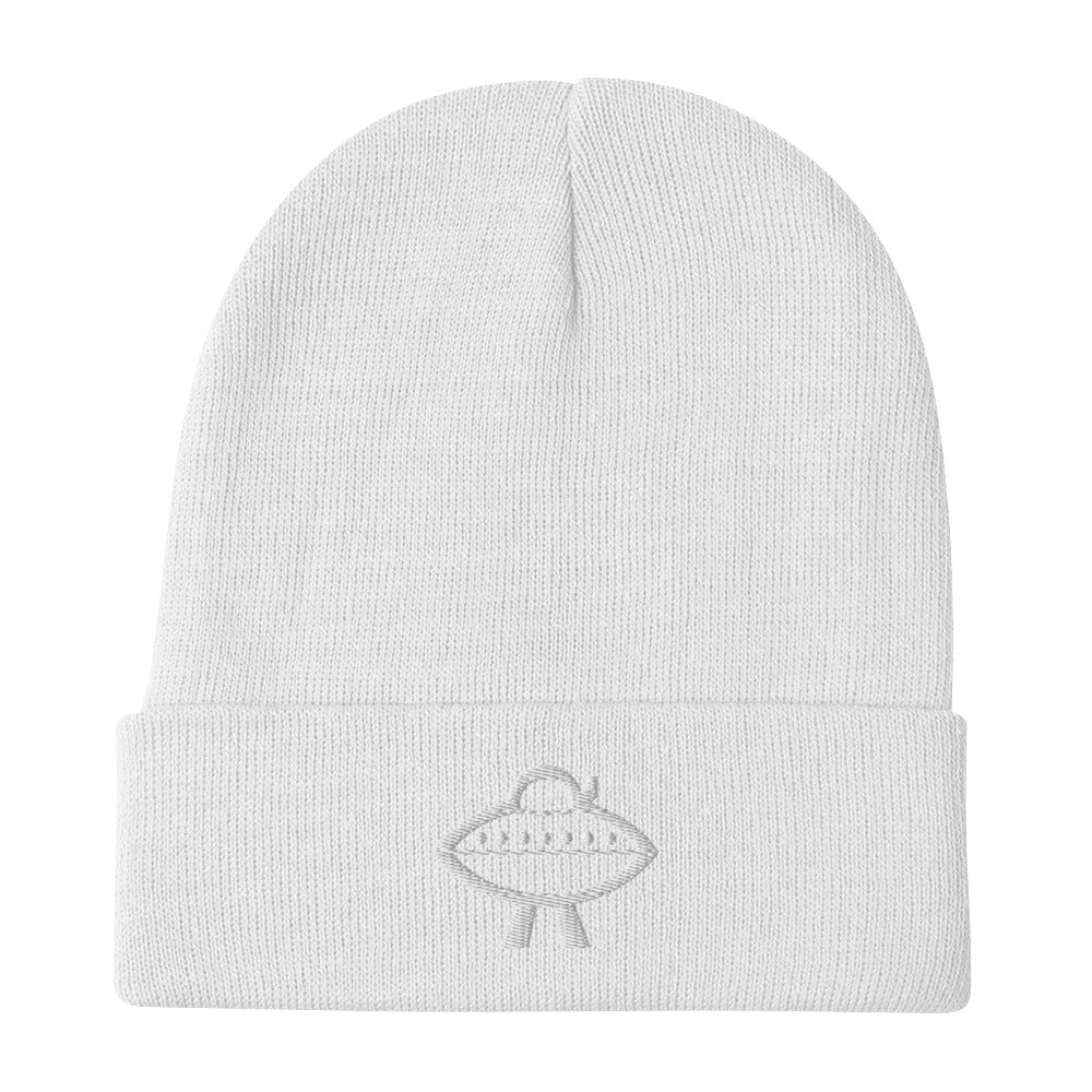Embroidered Beanie with the Geekery's Classic UFO Logo
