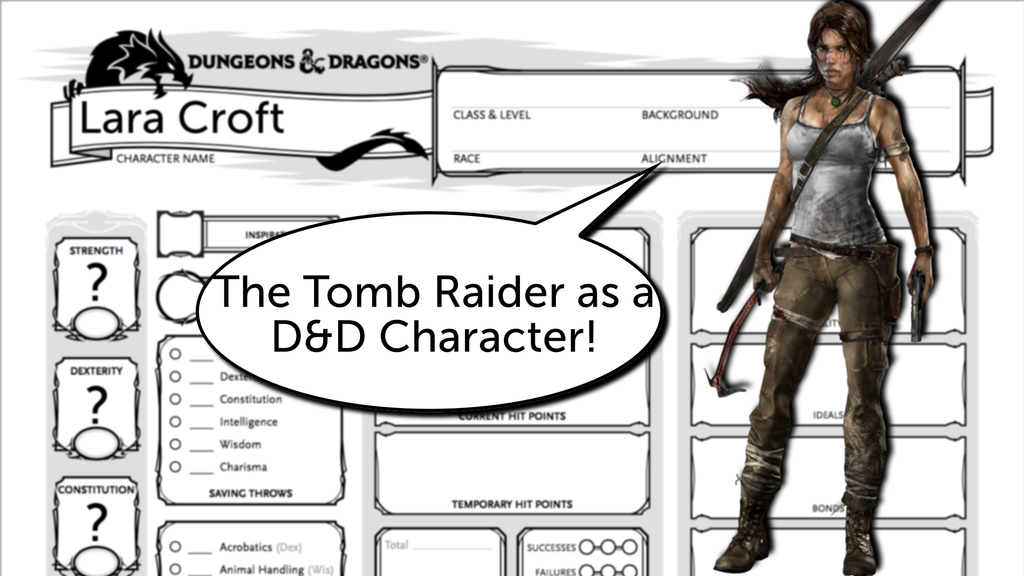 Building the Tomb Raider as a D&D 5e Character