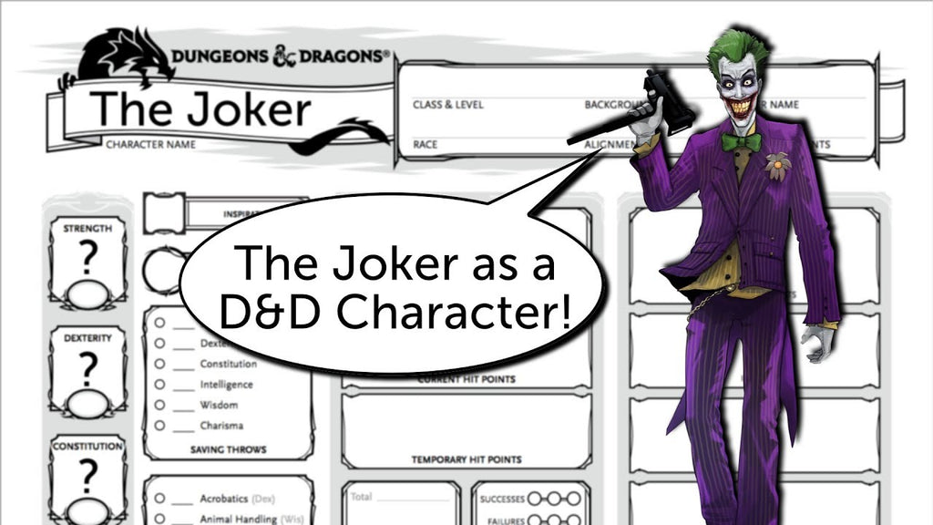 Building The Joker as a Dungeons and Dragons Character
