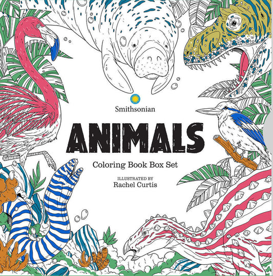 Animals: A Smithsonian Coloring Book Box Set
