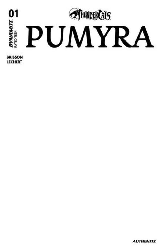 Thundercats Pumyra #1 Cover E Blank Authentix Variant