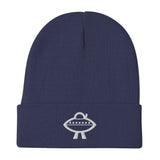 Embroidered Beanie with the Geekery's Classic UFO Logo